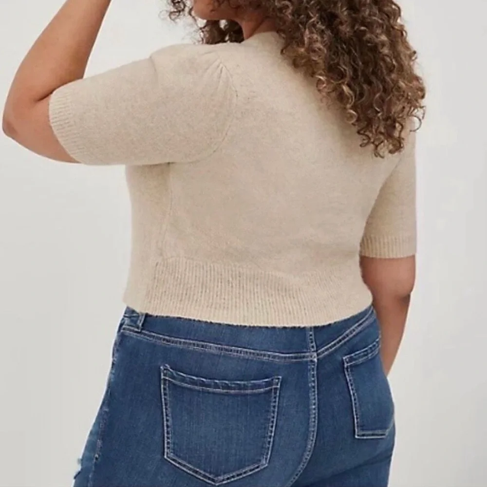 Torrid Vegan Cashmere Crop Cardigan Sweater